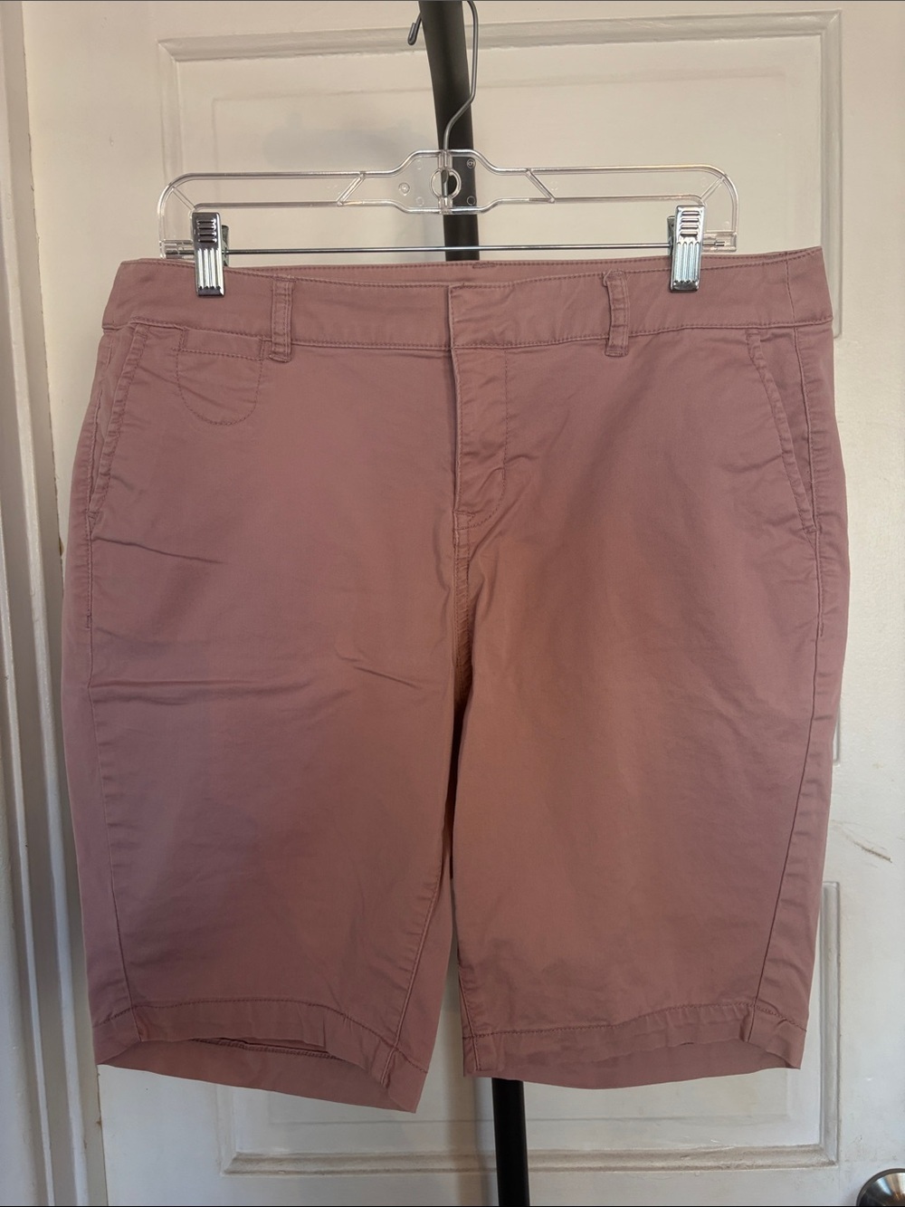 Lane Bryant Mauve Pink Stretch Bermuda Shorts